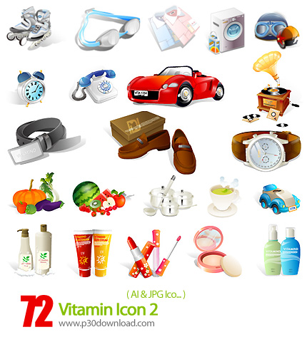 دانلود آیکون متنوع - Vitamin Icon 02 