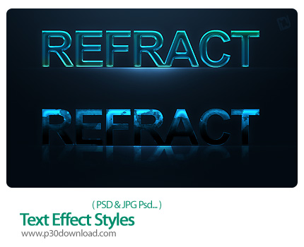 دانلود تصاویر لایه باز افکت متن - Text Effect Styles     