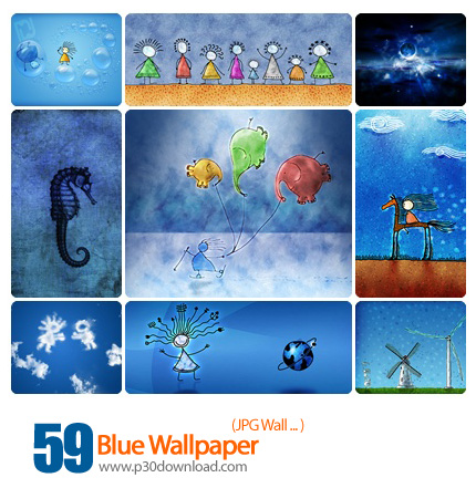 دانلود والپیپر آبی رنگ - Blue Wallpaper