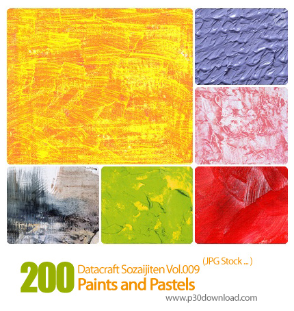 دانلود مجموعه عکس های نقاشی رنگ و پاستل - Datacraft Sozaijiten Vol.009 Paints and Pastels