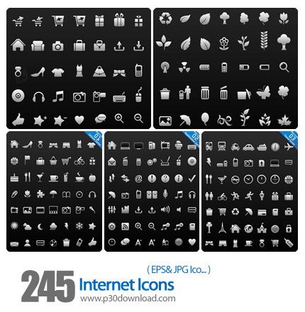 دانلود آیکون وکتور اینترنت - Internet Icons 