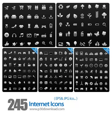 دانلود آیکون وکتور اینترنت - Internet Icons 