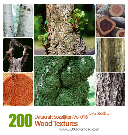 دانلود مجموعه عکس های بافت چوب - Datacraft Sozaijiten Vol.016 Wood Textures