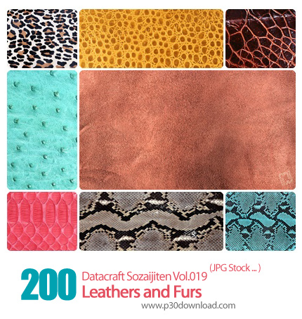 دانلود مجموعه عکس های چرم و پوست خزدار - Datacraft Sozaijiten Vol.019 Leathers and Furs