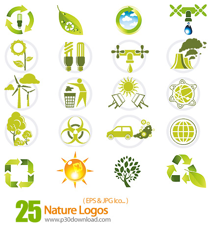 دانلود وکتور لوگوی طبیعت - Nature Logos 