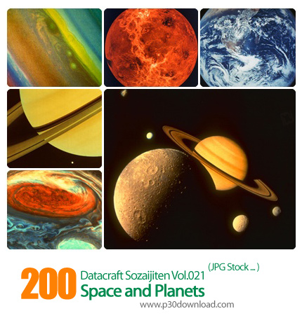 دانلود مجموعه عکس های فضا و سیارات - Datacraft Sozaijiten Vol.021 Space and Planets