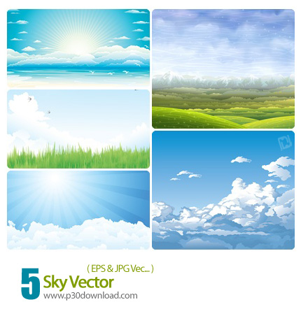 دانلود وکتور آسمان - Sky Vector