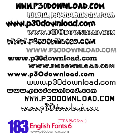 دانلود فونت های انگلیسی - English Fonts 06