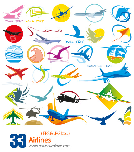 دانلود وکتور لوگوی خطوط هوایی - Airlines 