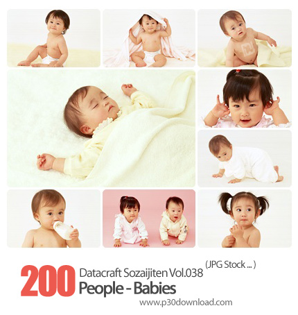 دانلود مجموعه عکس های نوزاد - Datacraft Sozaijiten Vol.038 People - Babies