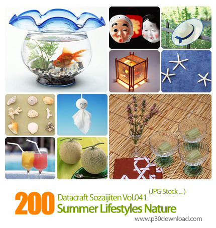 دانلود مجموعه عکس ها با موضوع تابستان - Datacraft Sozaijiten Vol.041 Summer Lifestyles Nature
