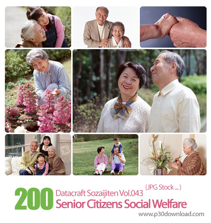 دانلود مجموعه عکس های سالمندان بهزیستی - Datacraft Sozaijiten Vol.043 Senior Citizens Social Welfare