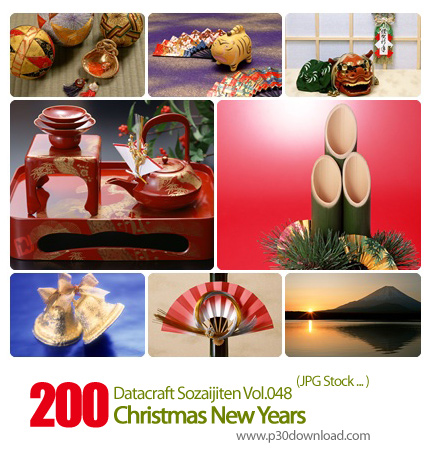 دانلود مجموعه عکس های کریسمس - Datacraft Sozaijiten Vol.048 Christmas New Years