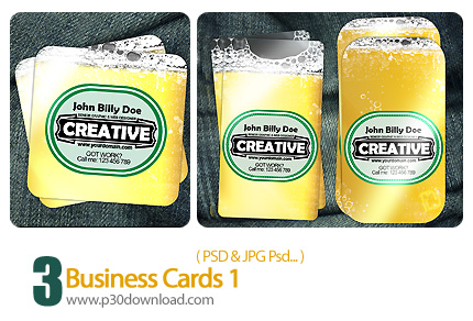 دانلود تصاویر لایه کارت ویزیت تجاری - Business Cards 01     