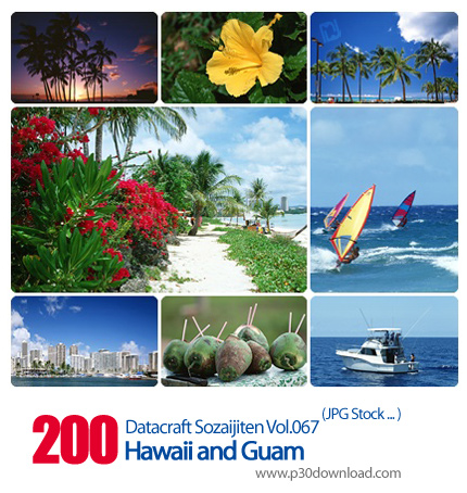 دانلود مجموعه عکس های هاوایی و گوام - Datacraft Sozaijiten Vol.067 Hawaii and Guam