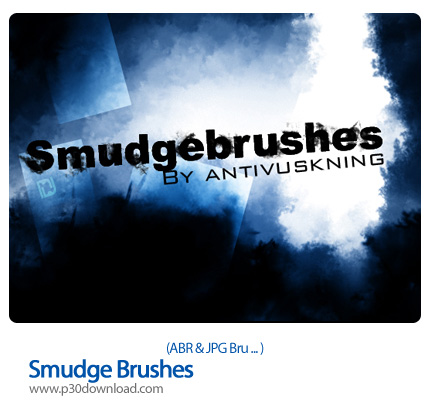 دانلود براش فتوشاپ: براش ایجاد لکه - Smudge Brushes   