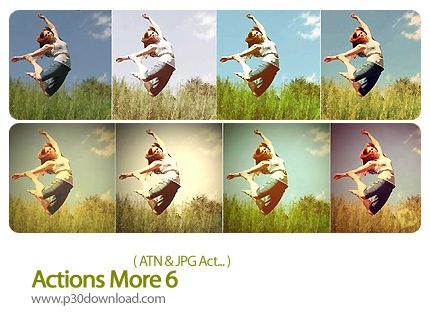 دانلود اکشن فتوشاپ: اکشن های تغییر رنگ تصاویر - Actions More 07