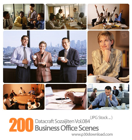 دانلود مجموعه عکس های شرکت تجاری - Datacraft Sozaijiten Vol.084 Business Office Scenes