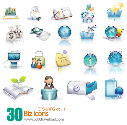 دانلود آیکون تجاری - Biz Icons 