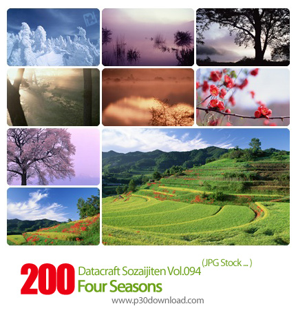دانلود مجموعه عکس های چهار فصل - Datacraft Sozaijiten Vol.094 Four Seasons