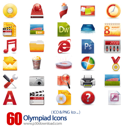 دانلود آیکون های کامپیوتر - Olympiad Icons