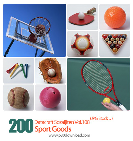 دانلود مجموعه عکس های لوازم ورزشی - Datacraft Sozaijiten Vol.108 Sport Goods