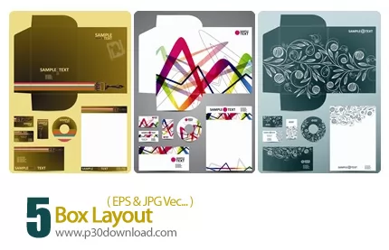 دانلود کارت ویزیت و ست اداری - Box Layout