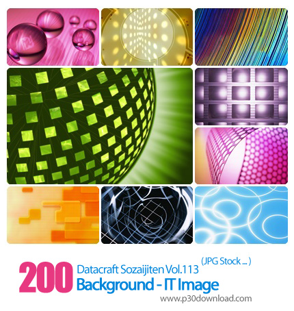 دانلود مجموعه عکس های بک گراند فناوری اطلاعات - Datacraft Sozaijiten Vol.113 Background - IT Image