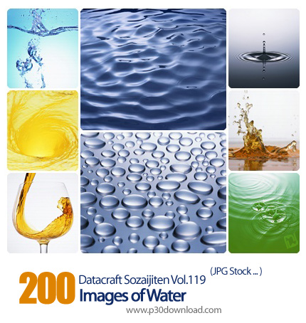 دانلود مجموعه عکس های آب - Datacraft Sozaijiten Vol.119 Images of Water