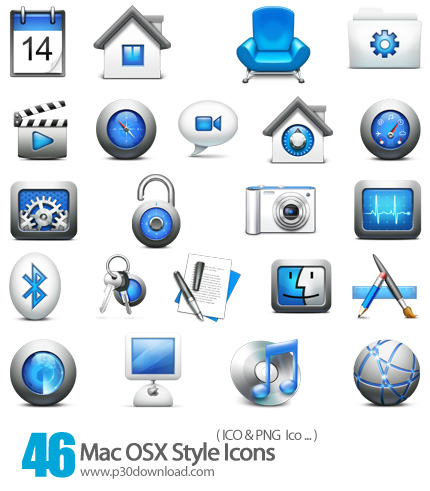دانلود آیکون کامپیوتر - Mac OSX Style Icons