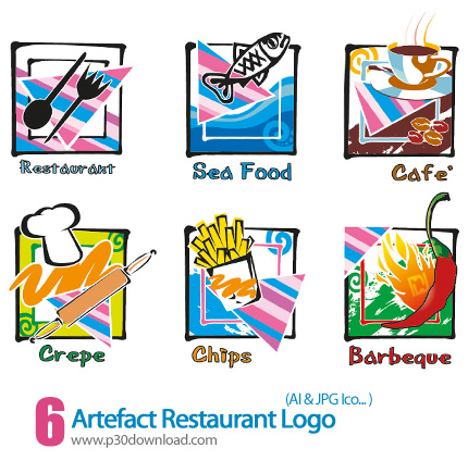دانلود وکتور لوگوی رستوران - Artefact Restaurant Logo  