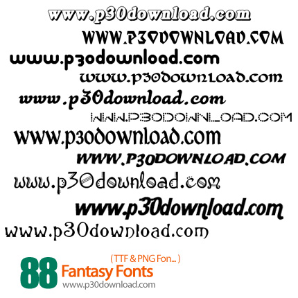 دانلود فونت های فانتزی انگلیسی- Fantasy Fonts