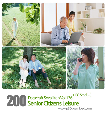 دانلود مجموعه عکس های اوقات فراغت افراد - Datacraft Sozaijiten Vol.136 Senior Citizens Leisure