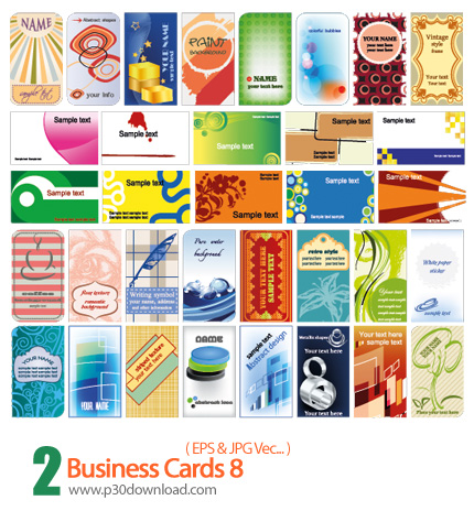دانلود کارت ویزیت تجاری - Business Cards 08