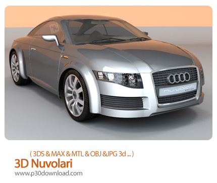 دانلود فایل های آماده سه بعدی، مدل ماشین - 3D Nuvolari 