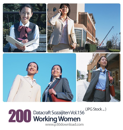 دانلود مجموعه عکس های زنان شاغل - Datacraft Sozaijiten Vol.156 CG Working Women