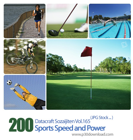 دانلود مجموعه عکس های ورزش های سرعتی و قدرتی - Datacraft Sozaijiten Vol.165 Sports Speed and Power