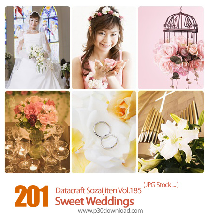دانلود مجموعه عکس های عروسی - Datacraft Sozaijiten Vol.185 Sweet Weddings