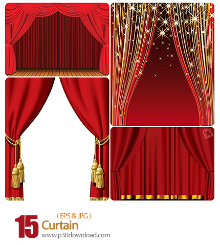 دانلود وکتور پرده - Curtain