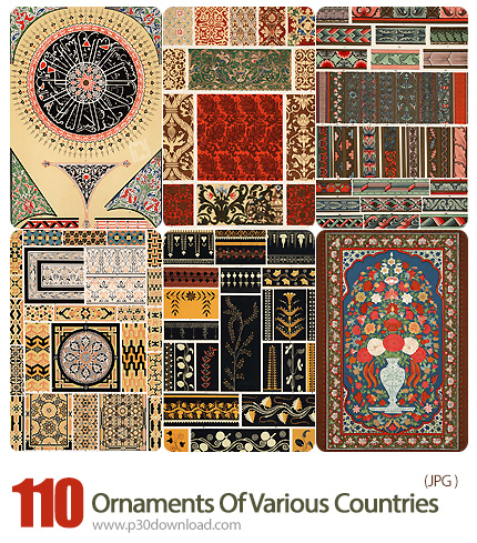 دانلود حاشیه های تزئینی از کشورهای مختلف - 110 Ornaments Of Various Countries