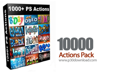 دانلود اکشن فتوشاپ: مجموعه بزرگ اکشن های متنوع - 10000 Actions Pack