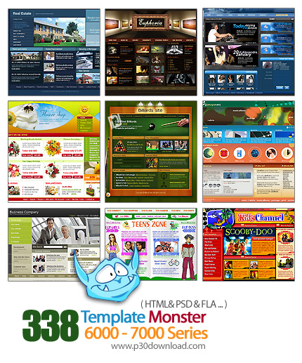 دانلود قالب های آماده وب سایت تمپلت مونستر - Template Monster 6000-7000 Series
