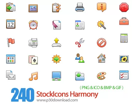 دانلود آیکون متنوع کامپیوتر - StockIcons Harmony