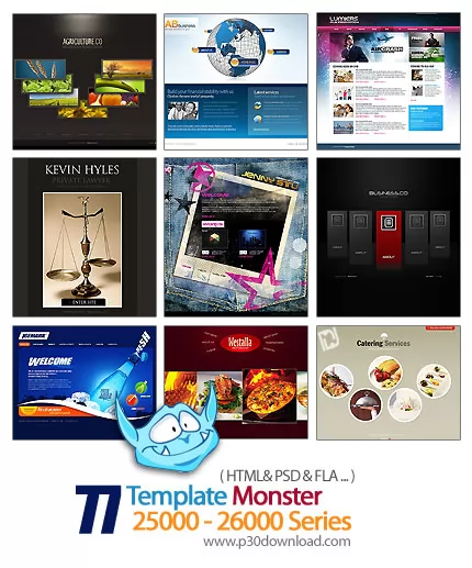 دانلود قالب های آماده وب سایت تمپلت مونستر - Template Monster 25000-26000 Series