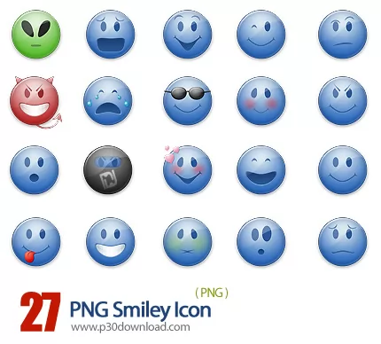 دانلود آیکون شکلک PNG Smiley Icon