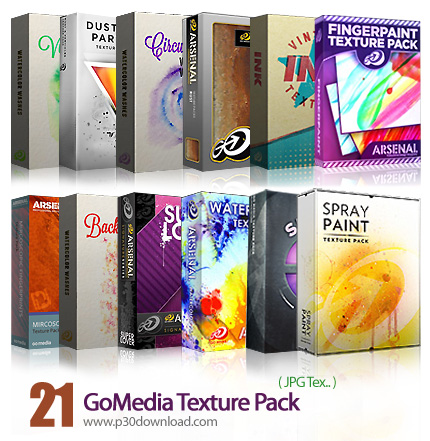 دانلود مجموعه تصاویر با کیفیت تکسچرهای متنوع - GoMedia Texture Pack