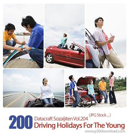 دانلود مجموعه عکس های رانندگی جوانان در تعطیلات - Datacraft Sozaijiten Vol.204 Driving Holidays For 