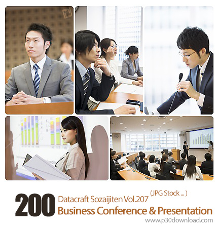 دانلود مجموعه عکس های کسب و کار و ارائه کنفرانس های تجاری - Datacraft Sozaijiten Vol.207 Business Co