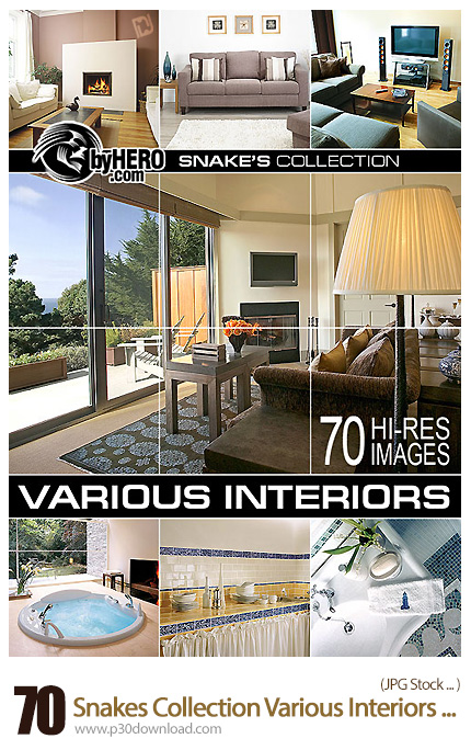 دانلود تصاویر با کیفیت طراحی داخلی خانه - Snakes Collection Various Interiors 1 Of 7