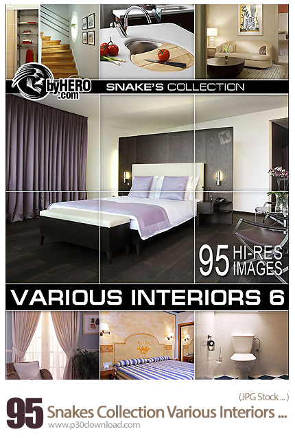دانلود تصاویر با کیفیت طراحی داخلی خانه - SnakesCollection Various Interiors 6 Of 7